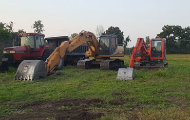 Dynamic Excavating Septic backhoe back hoe Maintenance Drainage Landscaping septic installs