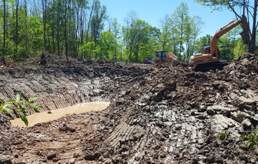 Dynamic Excavating Septic backhoe back hoe Maintenance Drainage Landscaping septic installs